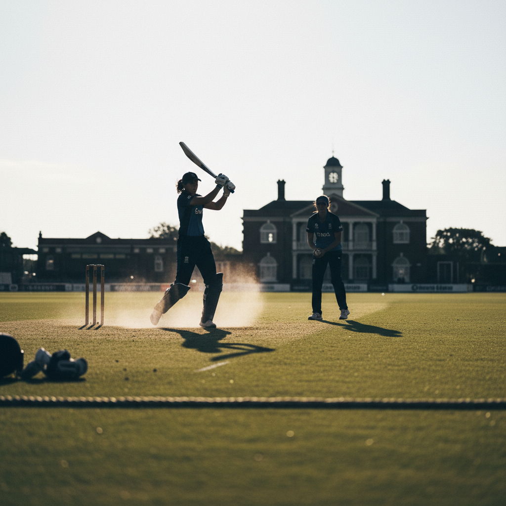 Kemp och Gibson löser Englands slagproblem inom cricket – redaktionell illustration