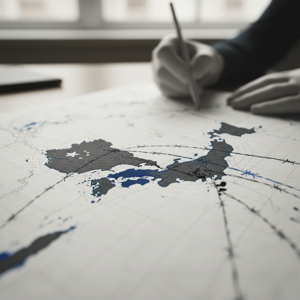 Kina skärper exportkontroller mot Japan och utökar svartlistan – redaktionell illustration