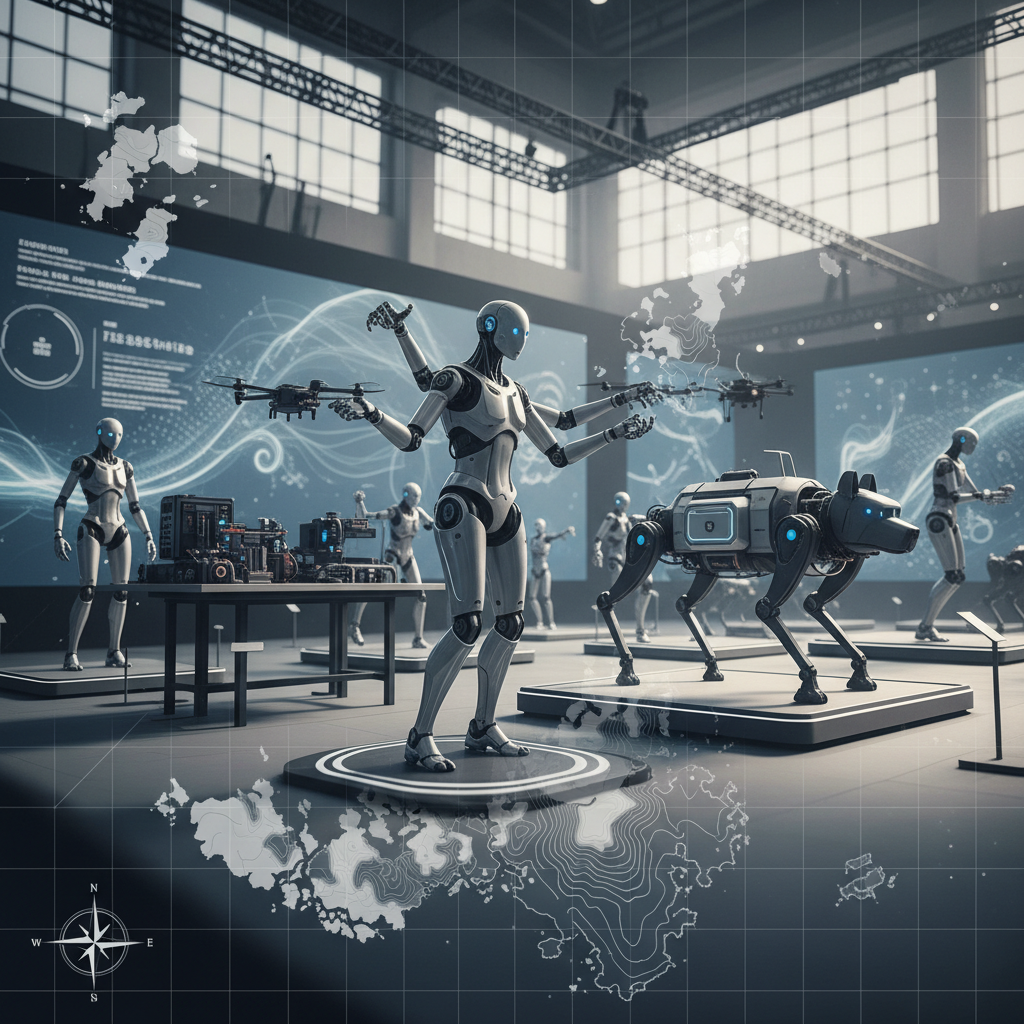 Kina visar upp nästa generations robotik mitt i geopolitiska spänningar – redaktionell illustration