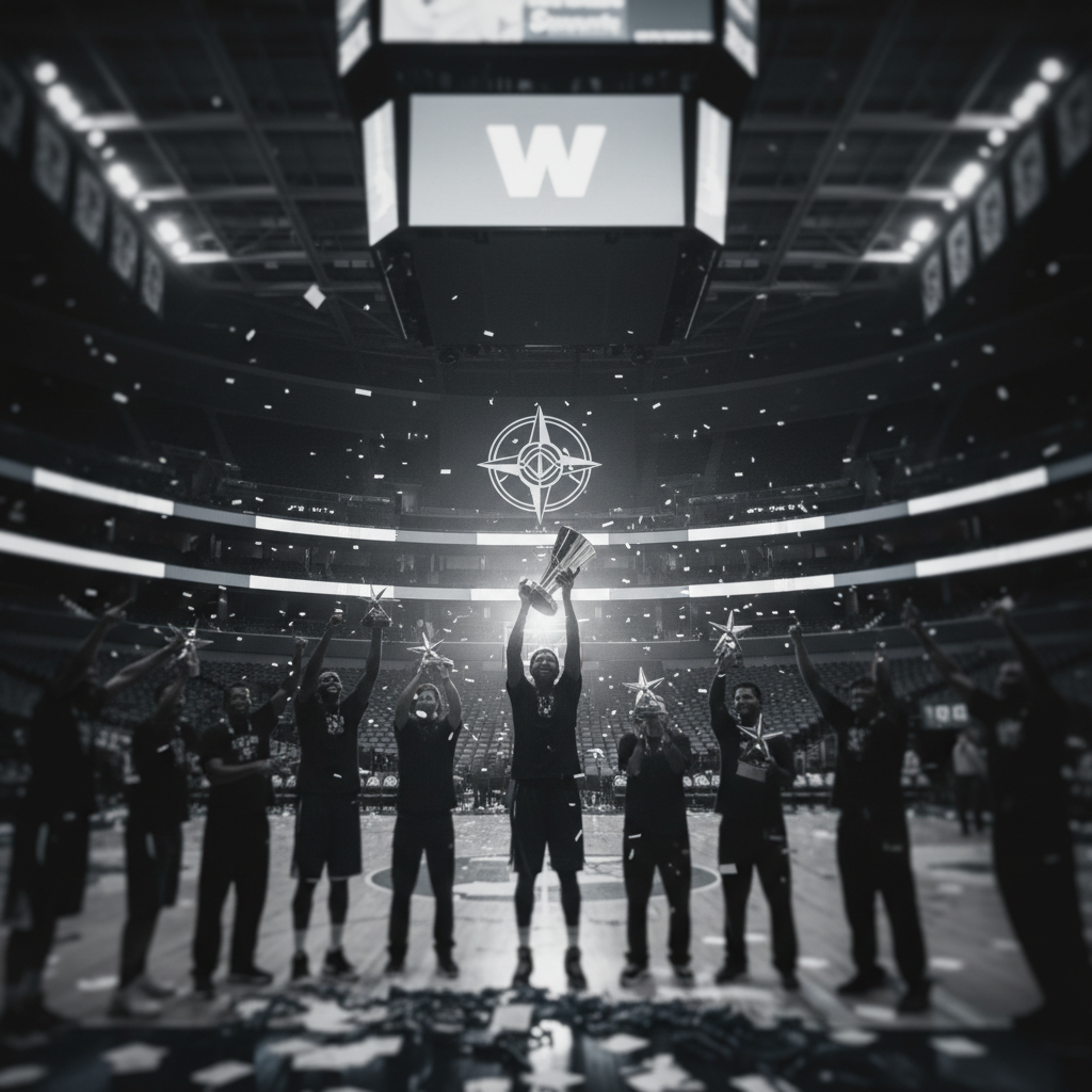 Knicks vinner NBA-finalen 2026 – utmärkelser till slutspelets mest framstående spelare – redaktionell illustration