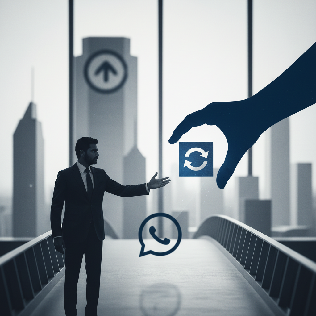 Kunal Shah tar över WhatsApp efter Metas investering i Cred – redaktionell illustration