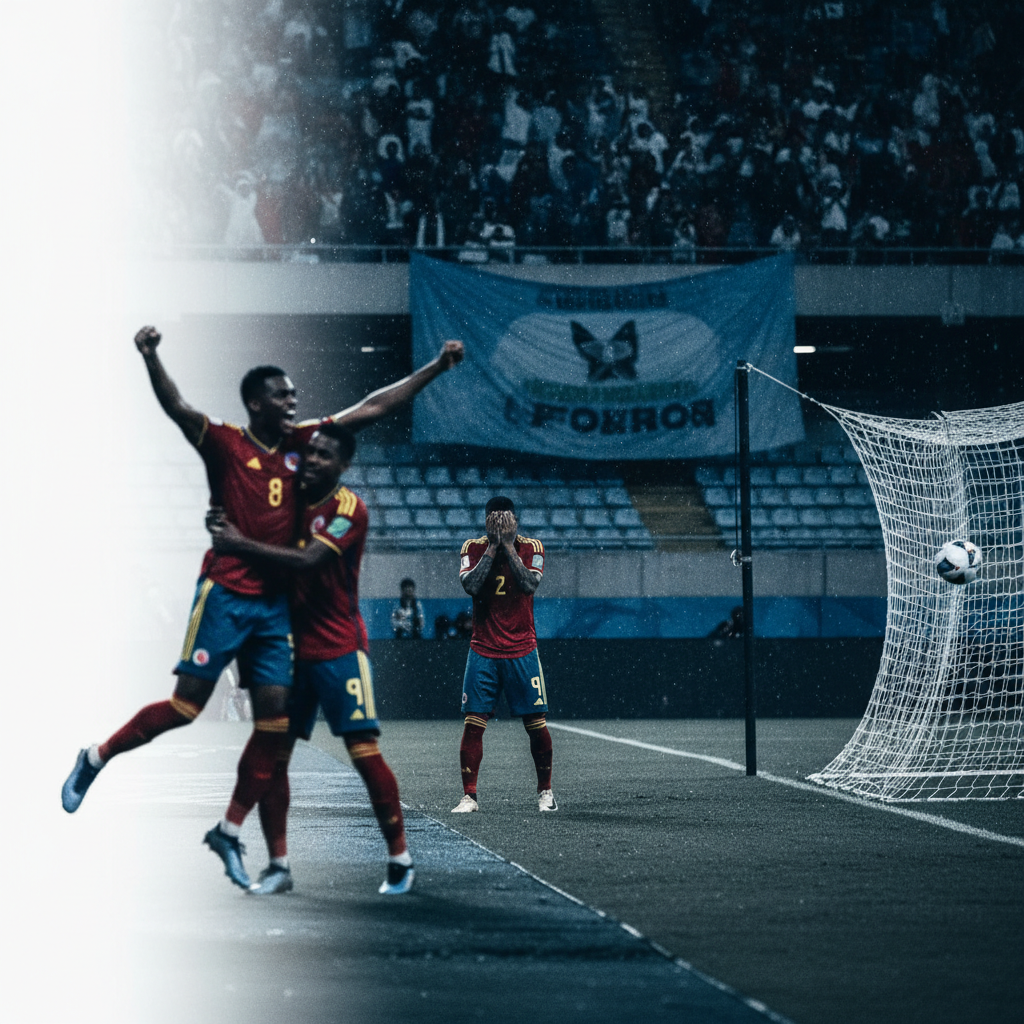 Luis Díaz frälste Colombia i dramatisk match – redaktionell illustration