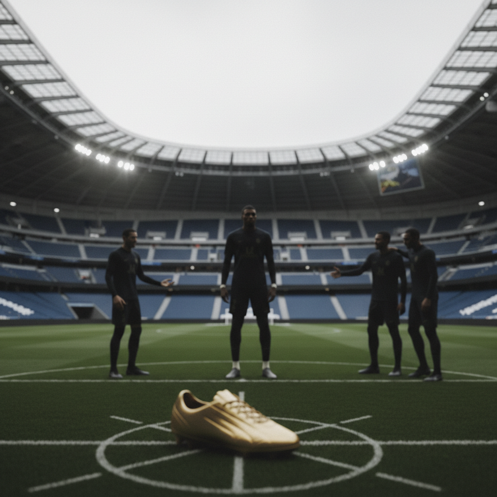 Mbappé i fokus inför VM:s skytteligakamp – redaktionell illustration