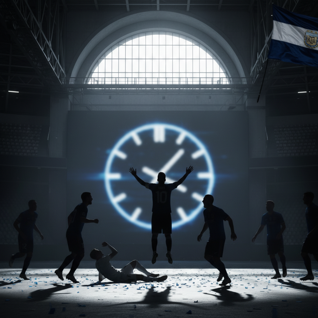 Messi säkrade dramatisk seger för Argentina mot Egypten – redaktionell illustration