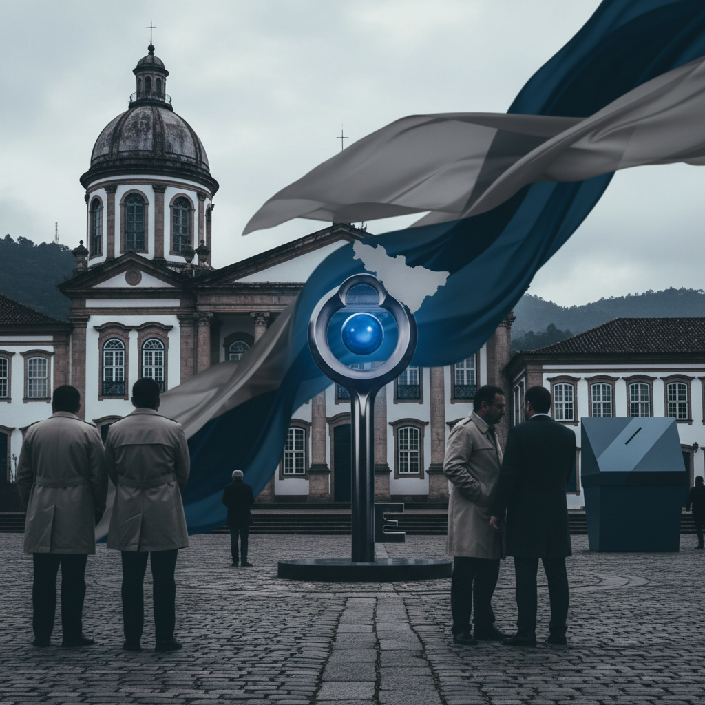 Minas Gerais – nyckeln till Brasiliens presidentpost – redaktionell illustration
