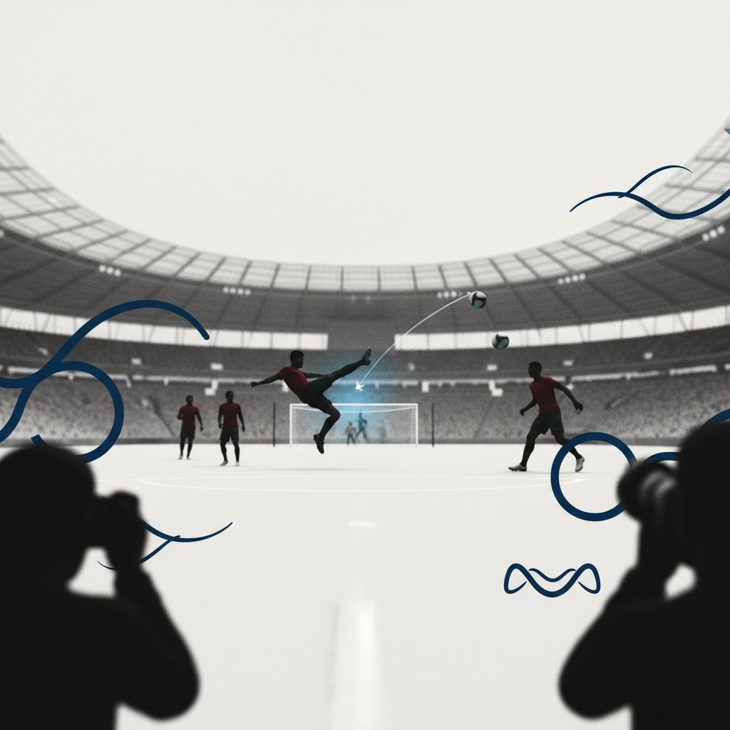 Neves mål i VM får snabbt svar från Wissa – redaktionell illustration