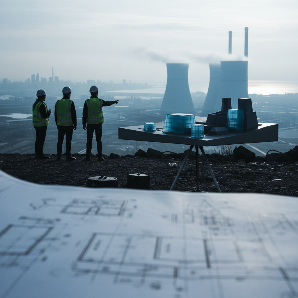 New Jersey undersöker byggandet av nya kärnkraftverk – redaktionell illustration