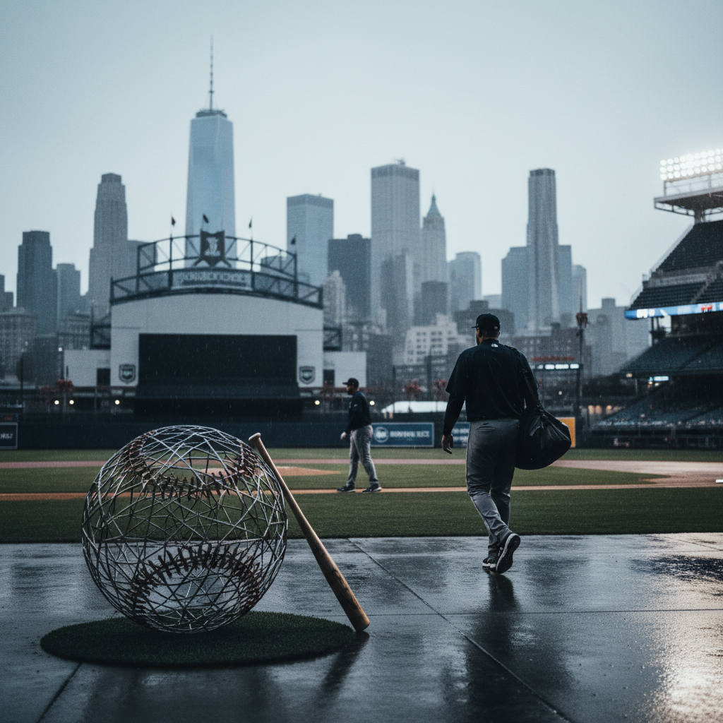 New York Mets sparkar tränaren Carlos Mendoza – redaktionell illustration