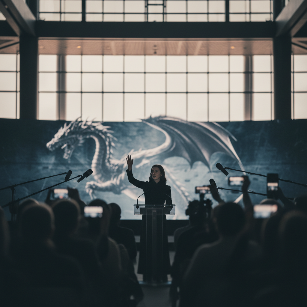 Olivia Cooke talar om ”House of the Dragon” inför ny säsong – redaktionell illustration