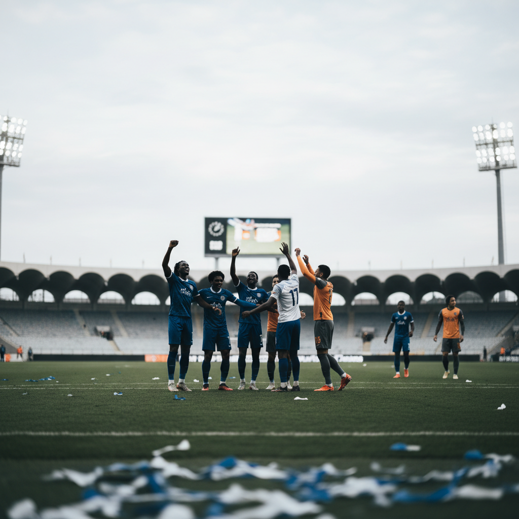 Österrike och Algeriet vidare till åttondelsfinal efter dramatisk match – redaktionell illustration