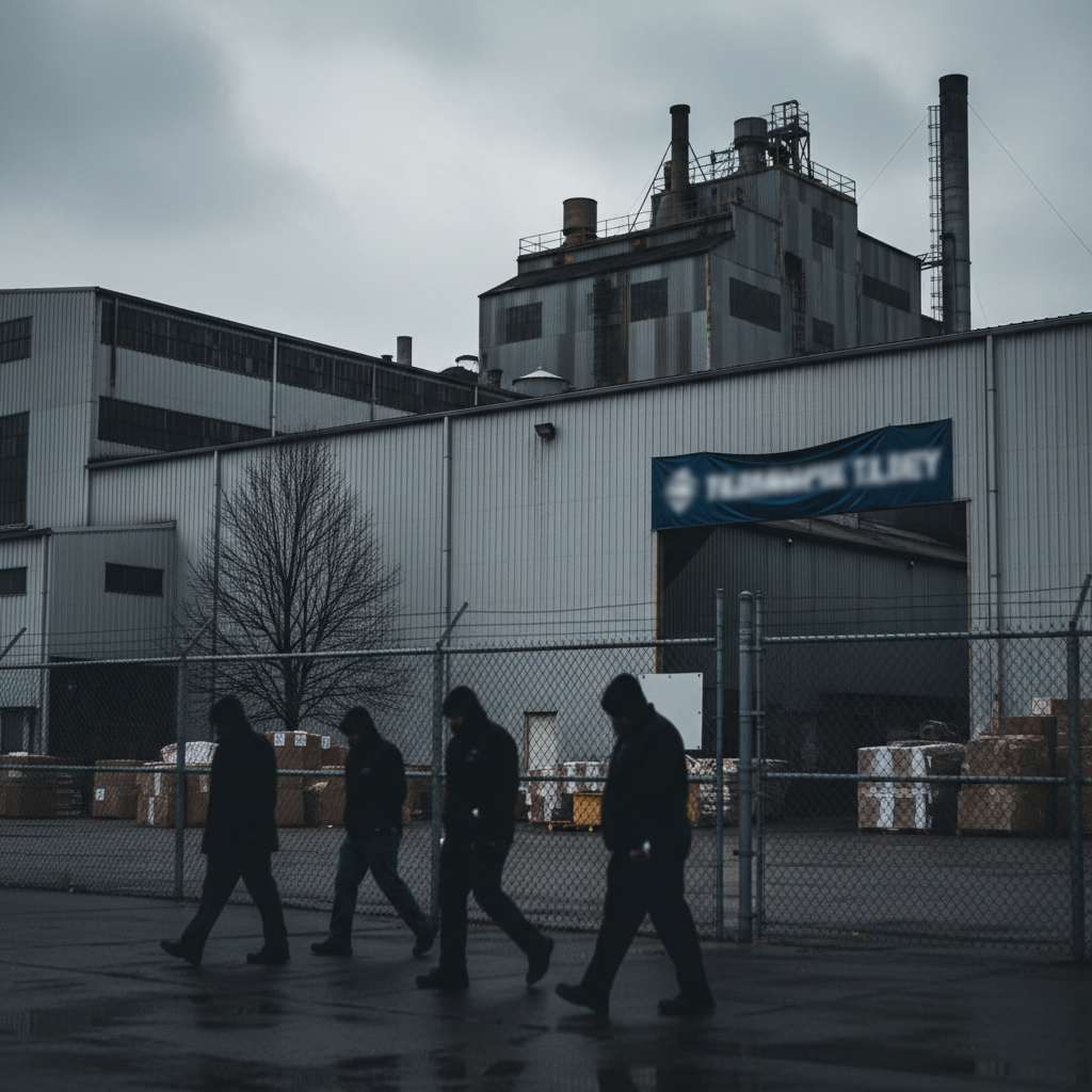 Packaging Corp of America stänger anläggning i Middletown, Ohio – redaktionell illustration