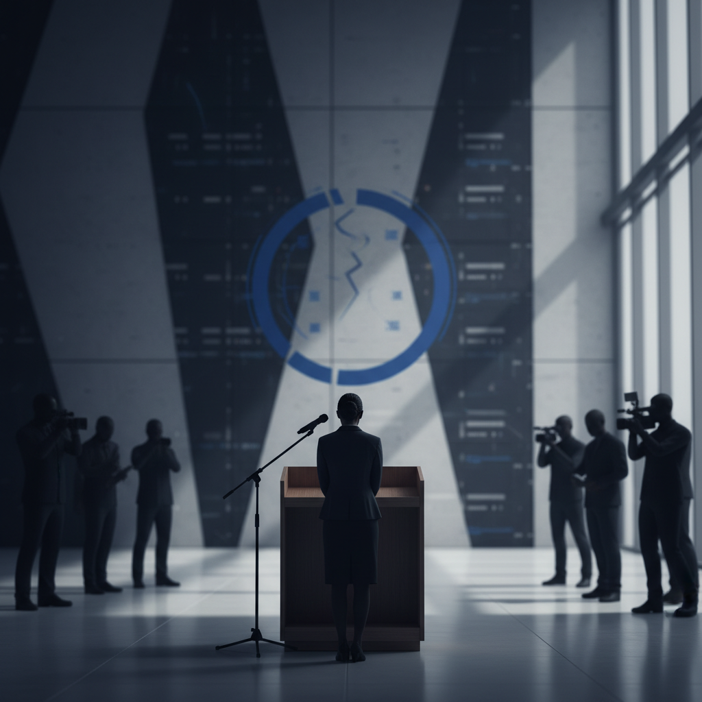 Premiärministerkandidat ber om ursäkt för dataläcka från Startup for All-webbplats – redaktionell illustration