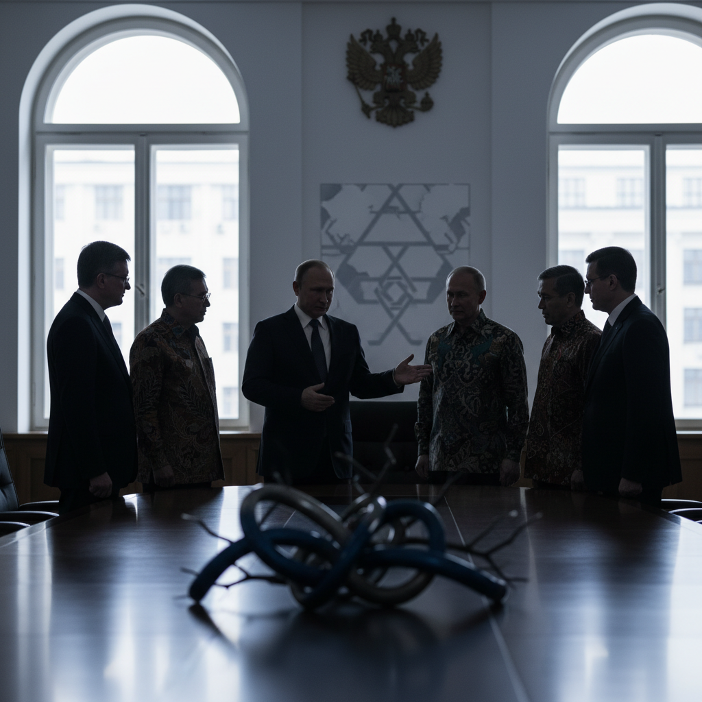 Putin möter sydostasiatiska ledare för att stärka relationer – redaktionell illustration