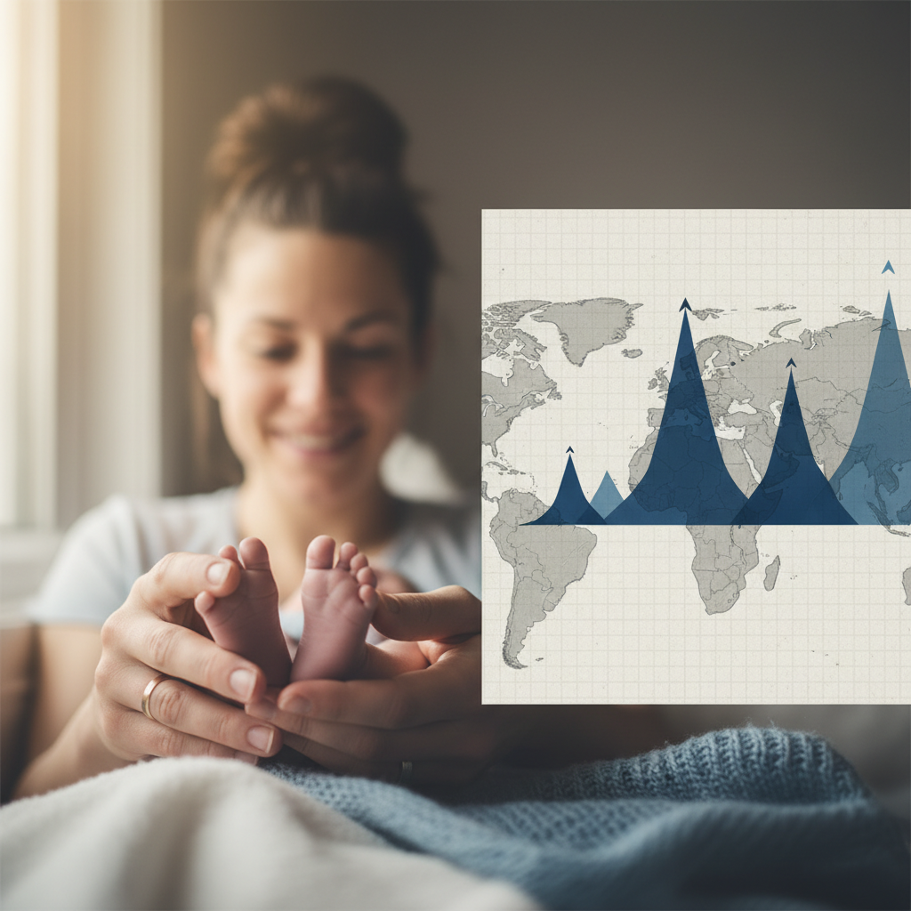Global Growth: Top 10 Countries by Total Fertility Rate – redaktionell illustration