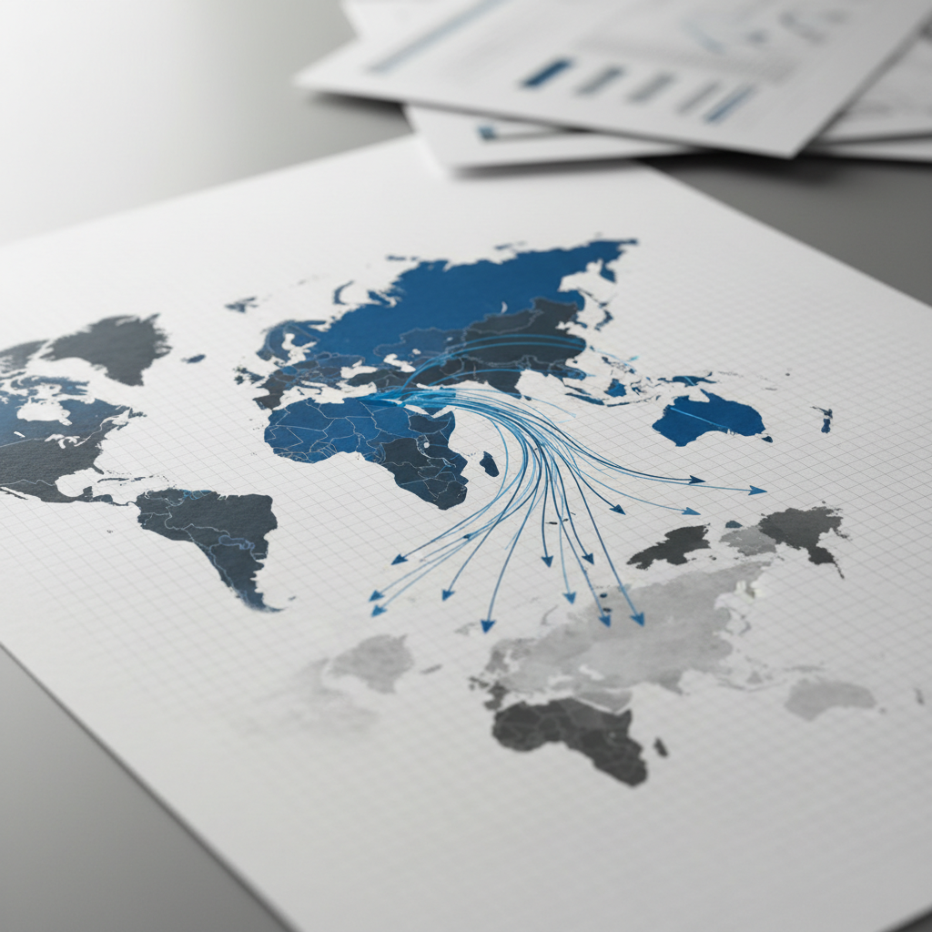 Global Inflows: Ranking Countries by Foreign Direct Investment (FDI) – redaktionell illustration