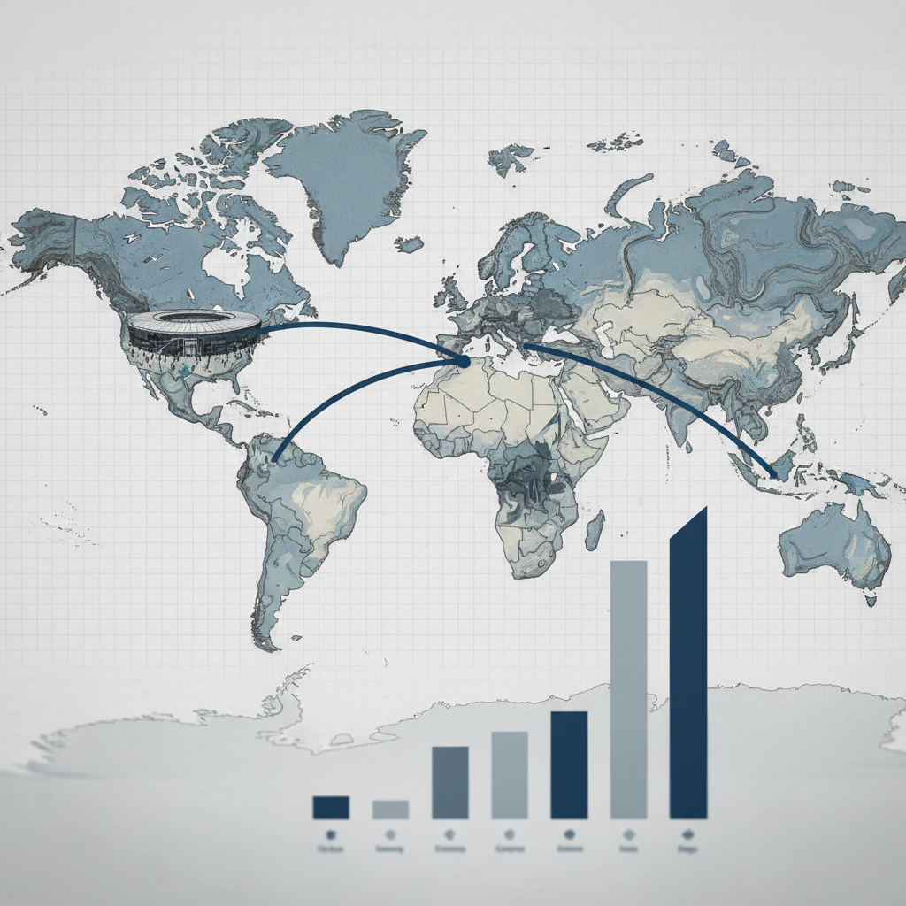 Global Tourism Leaders: How the United States and Spain Front the World Stage – redaktionell illustration