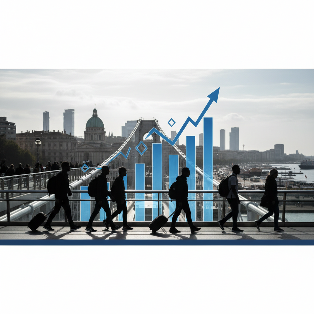 Global Tourism Receipts: Top Countries Leading the Travel Economy – redaktionell illustration