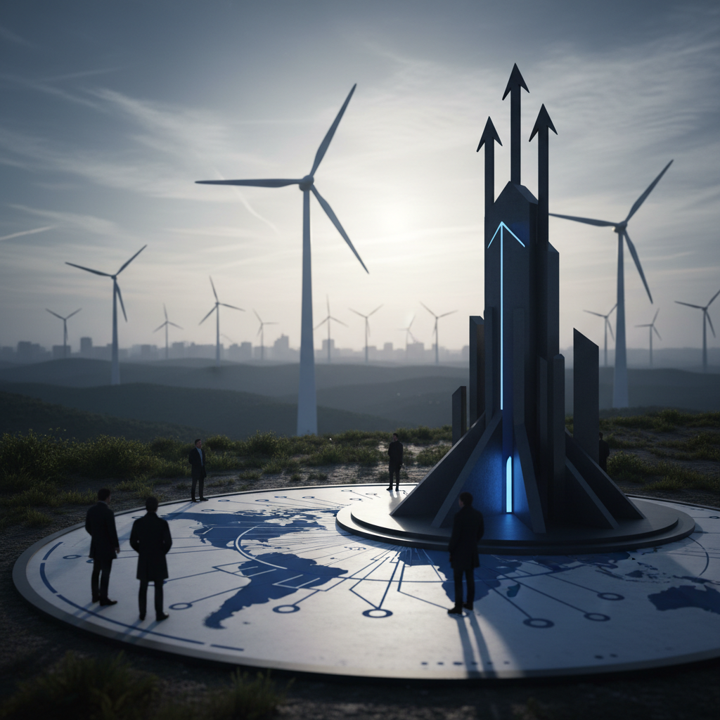 Green Power Leaders: Top Countries by Renewable Electricity Production – redaktionell illustration
