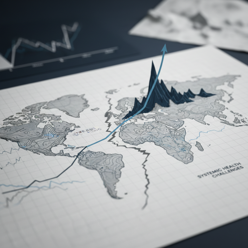 Longevity Leaders: The Global Gap in Life Expectancy Trends – redaktionell illustration