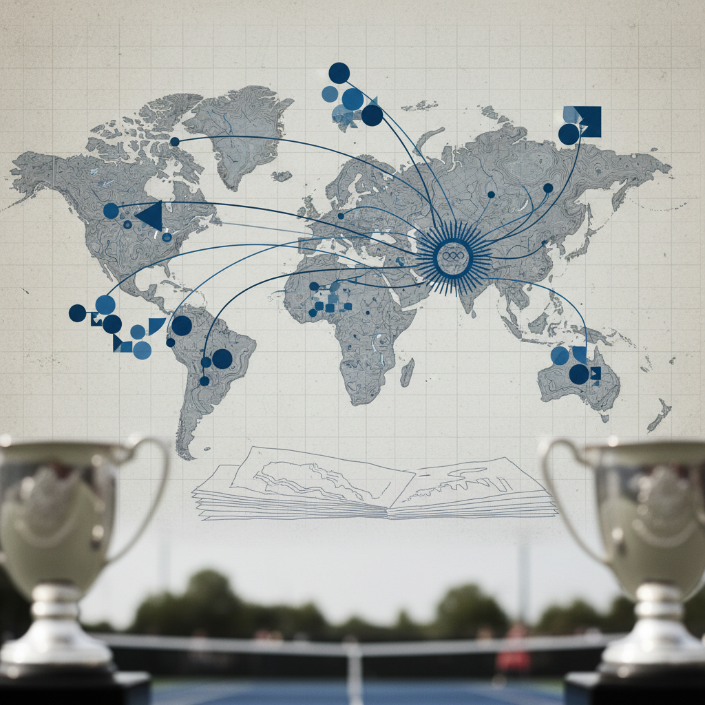 Olympic Legacies: Tracking the All-Time Participation of Global Sporting Nations – redaktionell illustration