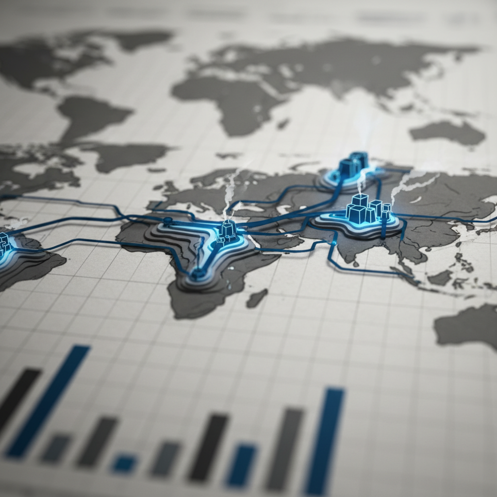 Power and Pipes: Ranking the World’s Leading Natural Gas Producers – redaktionell illustration
