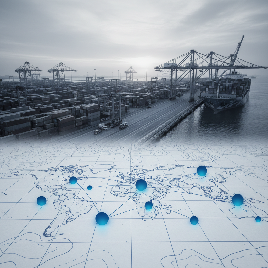 Ranked: The World’s 10 Busiest Container Ports – redaktionell illustration