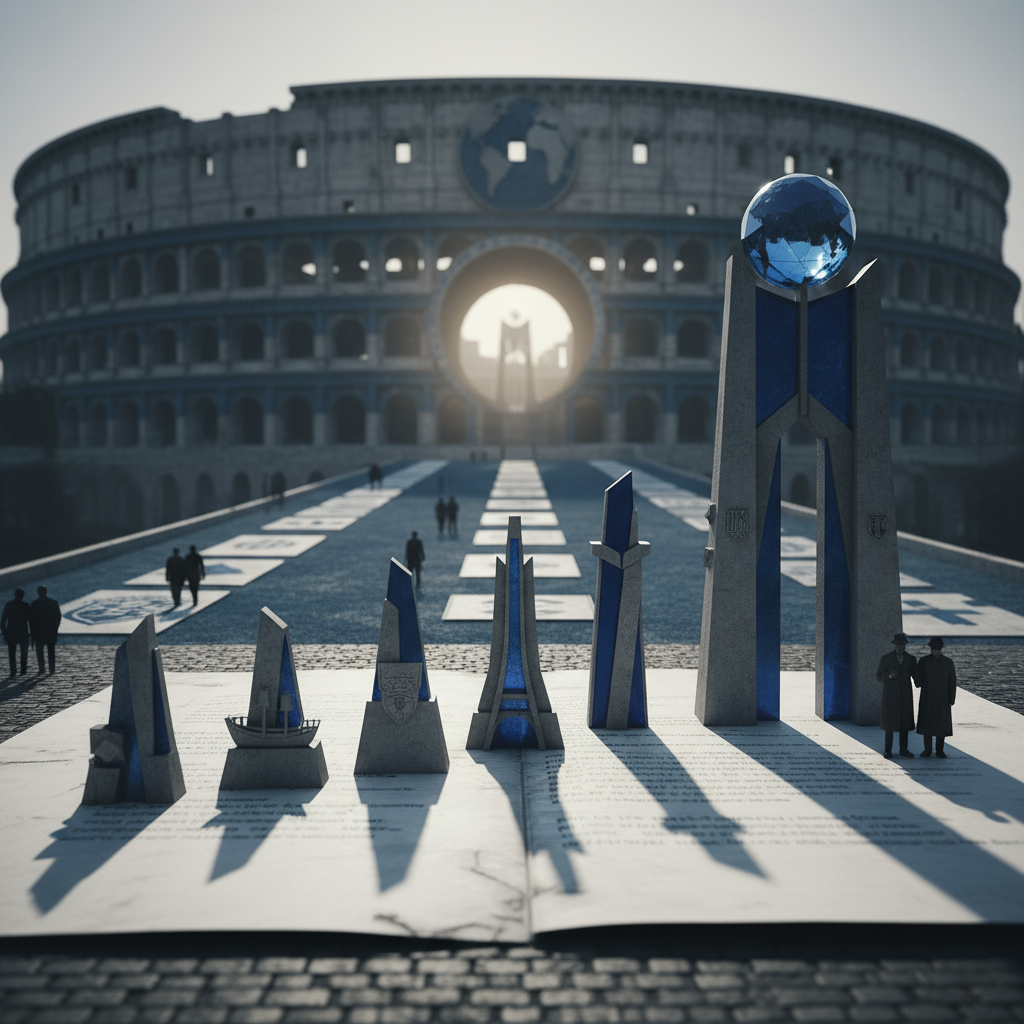 The Architecture of Victory: Ranking the First Ten FIFA World Cup Champions – redaktionell illustration