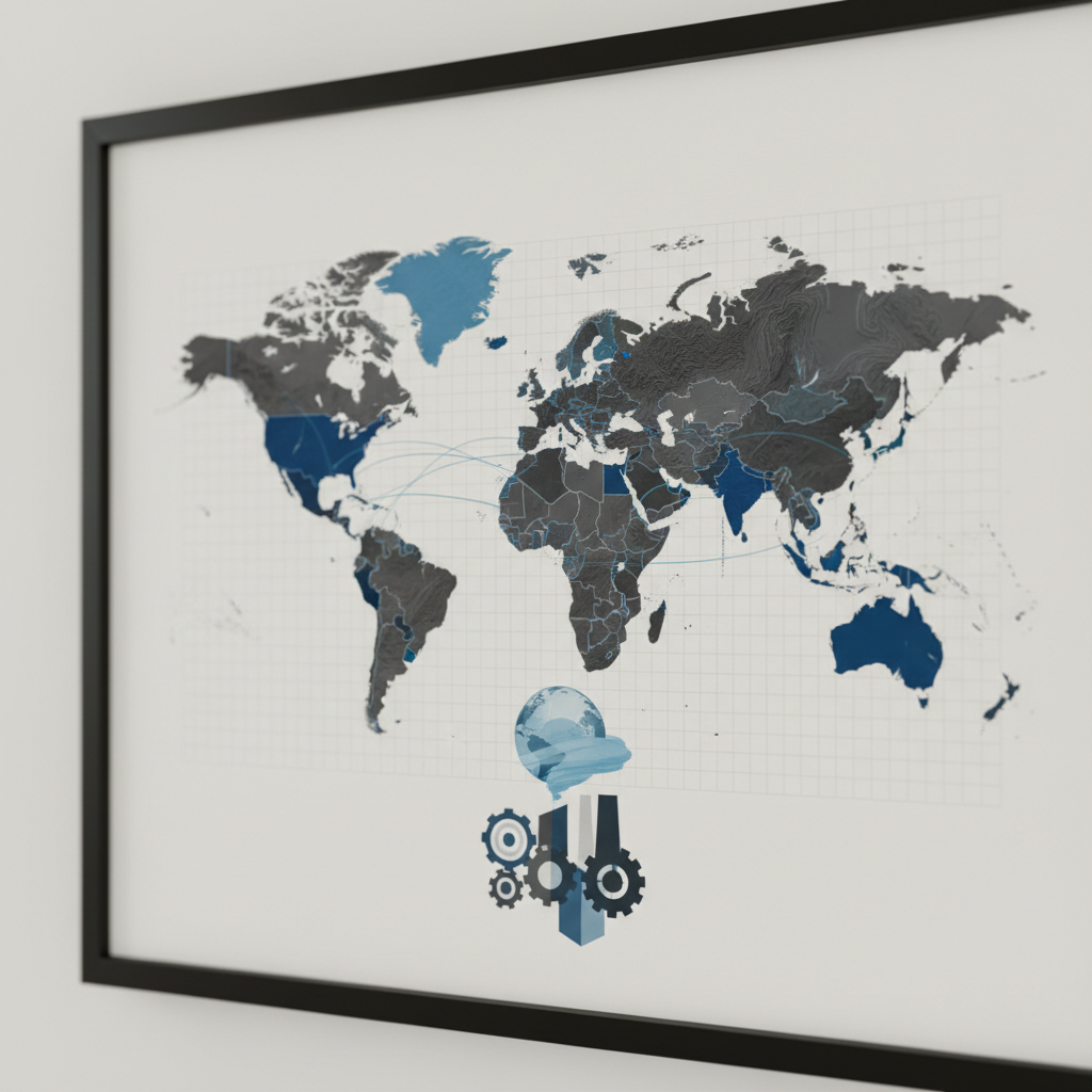 The Global Powerhouses: Ranked Countries by Natural Gas Production – redaktionell illustration