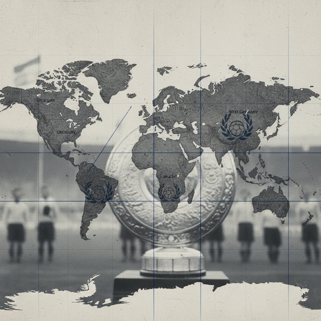 The History of Champions: A Look at the First 10 FIFA World Cup Finals – redaktionell illustration