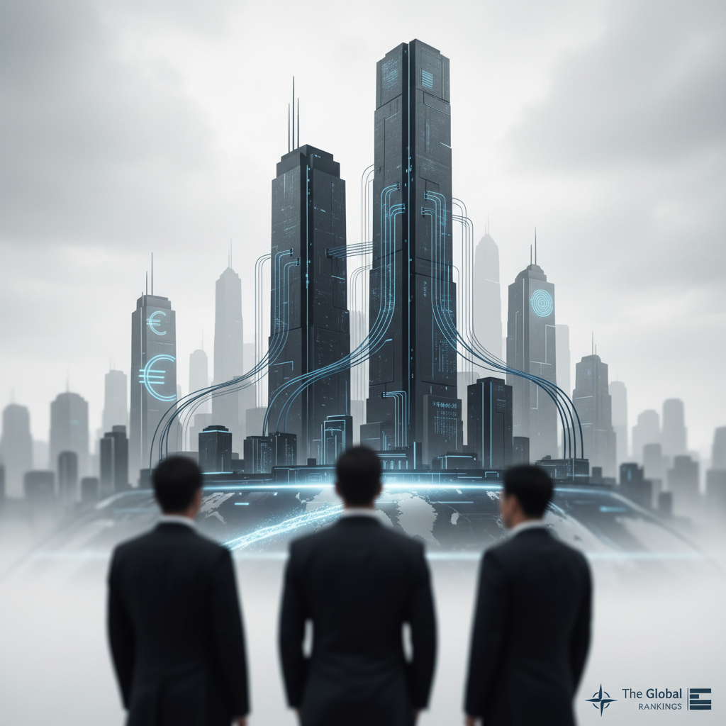 The World’s Largest Banks by Assets: China’s Financial Dominance and the Global Capital Race – redaktionell illustration