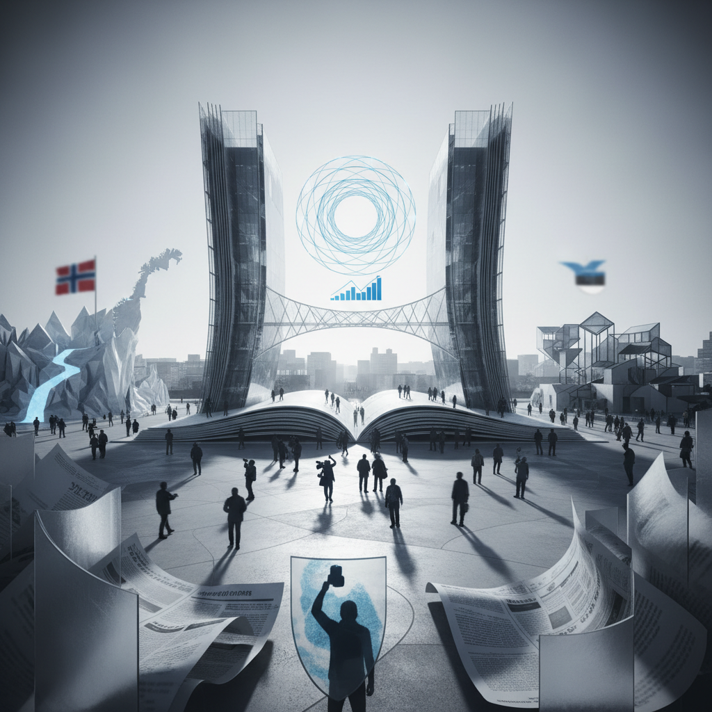 The World’s Most Transparent Media Landscapes: Press Freedom Index Top 10 – redaktionell illustration