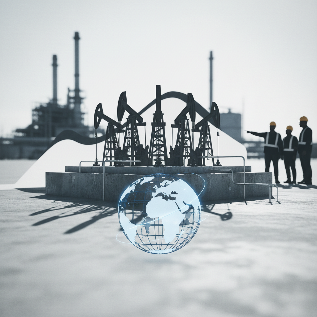 The World's Top 10 Oil-Producing Nations: Leading the Global Supply – redaktionell illustration