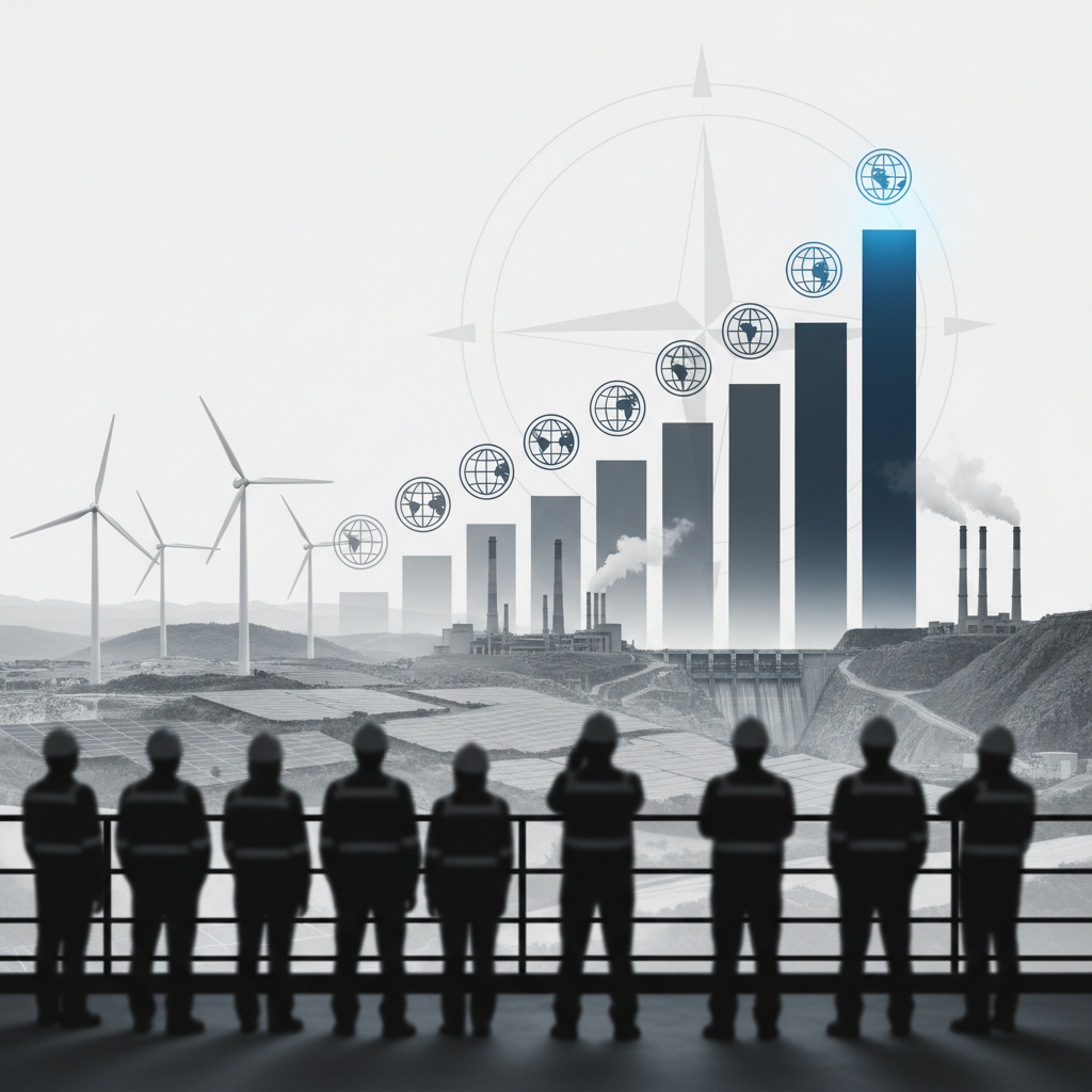 Top 10 Countries by Renewable Electricity Production – redaktionell illustration
