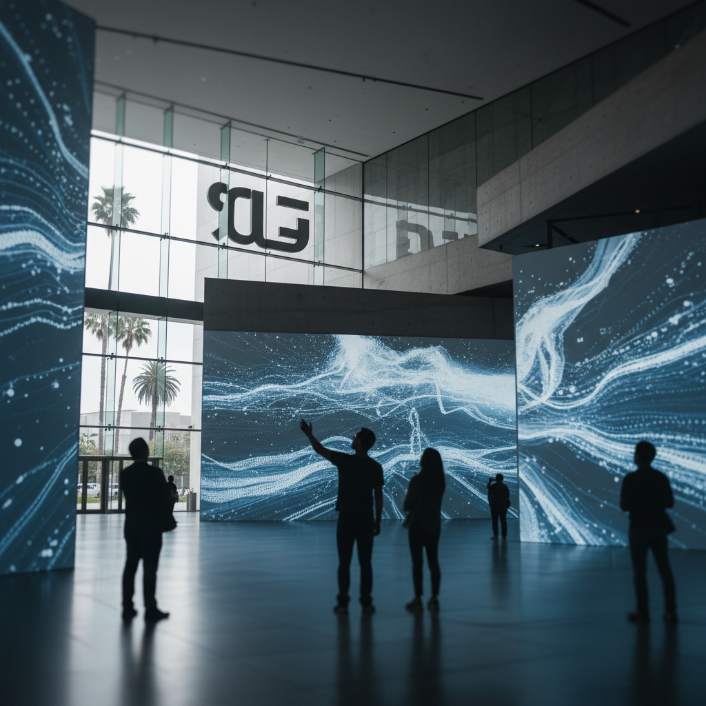 Refik Anadol öppnar världens första AI-konstmuseum i Los Angeles – redaktionell illustration