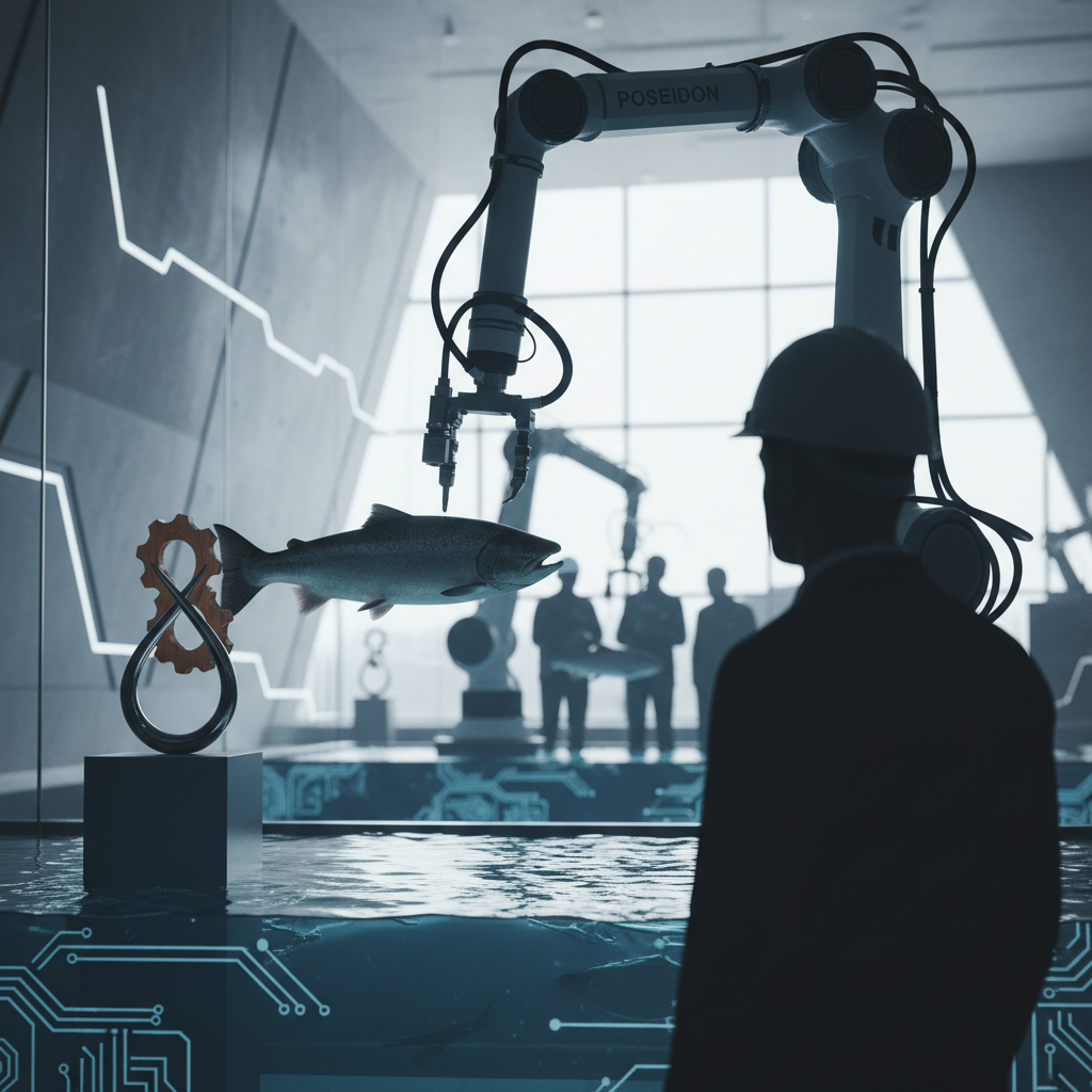 Robotdödad fisk uppmärksammas: Shinkei och Founding Fathers satsar på hållbarhet – redaktionell illustration