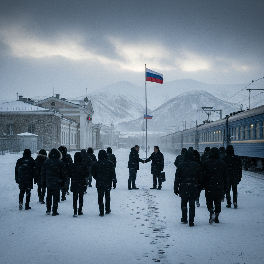 Ryssland friger 24 filippinska medborgare efter Putinsamtal – redaktionell illustration