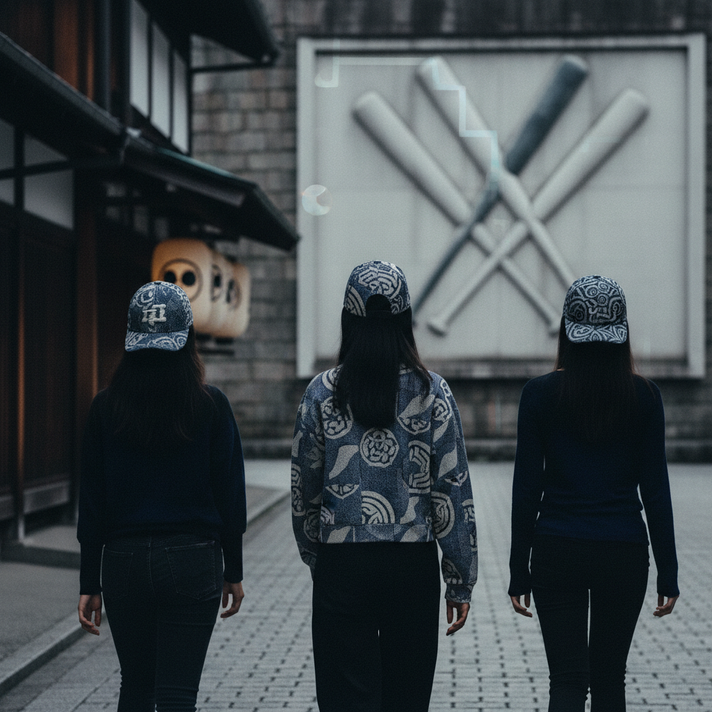 SASHIKO GALS och New Era släpper andra samarbetsserie med handgjorda kepsar – redaktionell illustration
