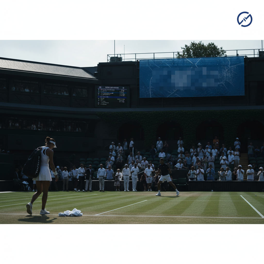 Serena Williams gör comeback i Wimbledon 2026 men åker ut i första rundan – Sinner favorit – redaktionell illustration