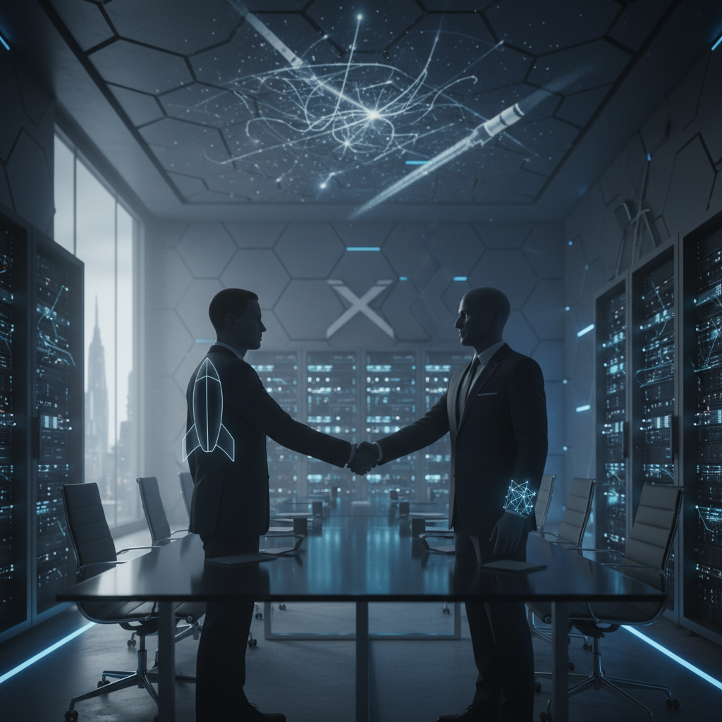 SpaceX tecknar mångmiljardavtal om AI-beräkningskraft med Reflection AI – redaktionell illustration