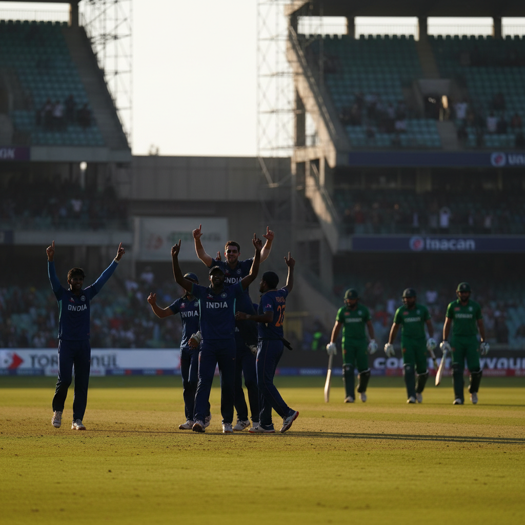 Sri Lanka säkrar dominant seger över Irland i T20-VM – redaktionell illustration