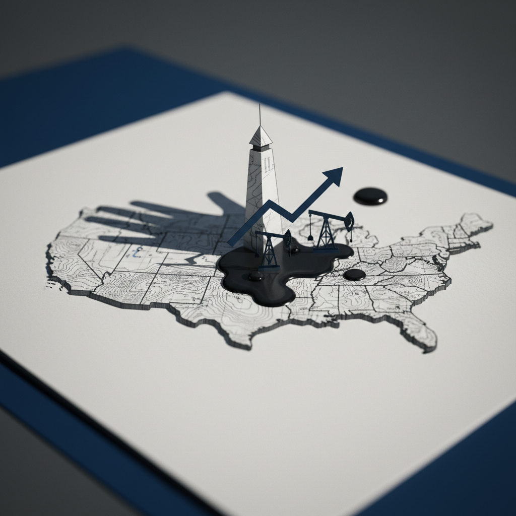 Trump beordrar utredning av oljebolagens bensinpriser – redaktionell illustration