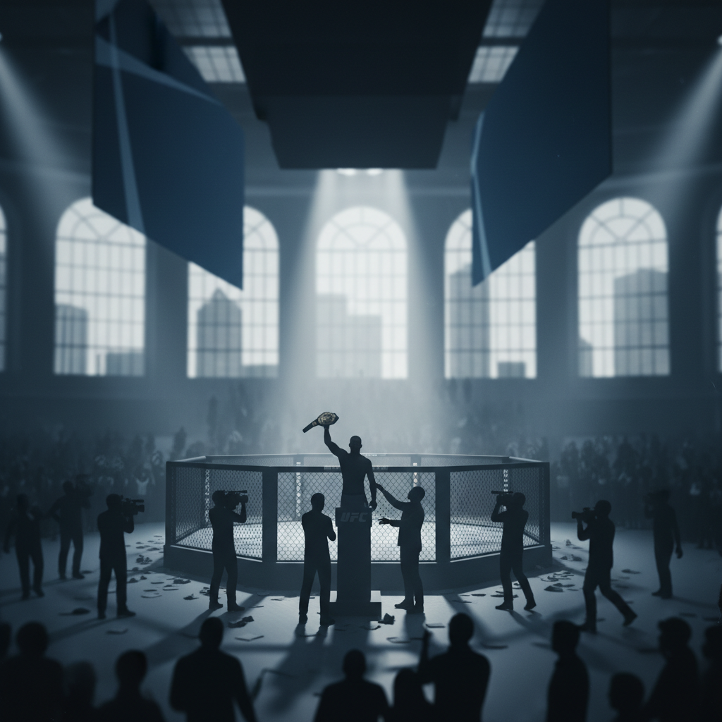 UFC-mästaren Justin Gaethje planerar att fortsätta tävla – redaktionell illustration