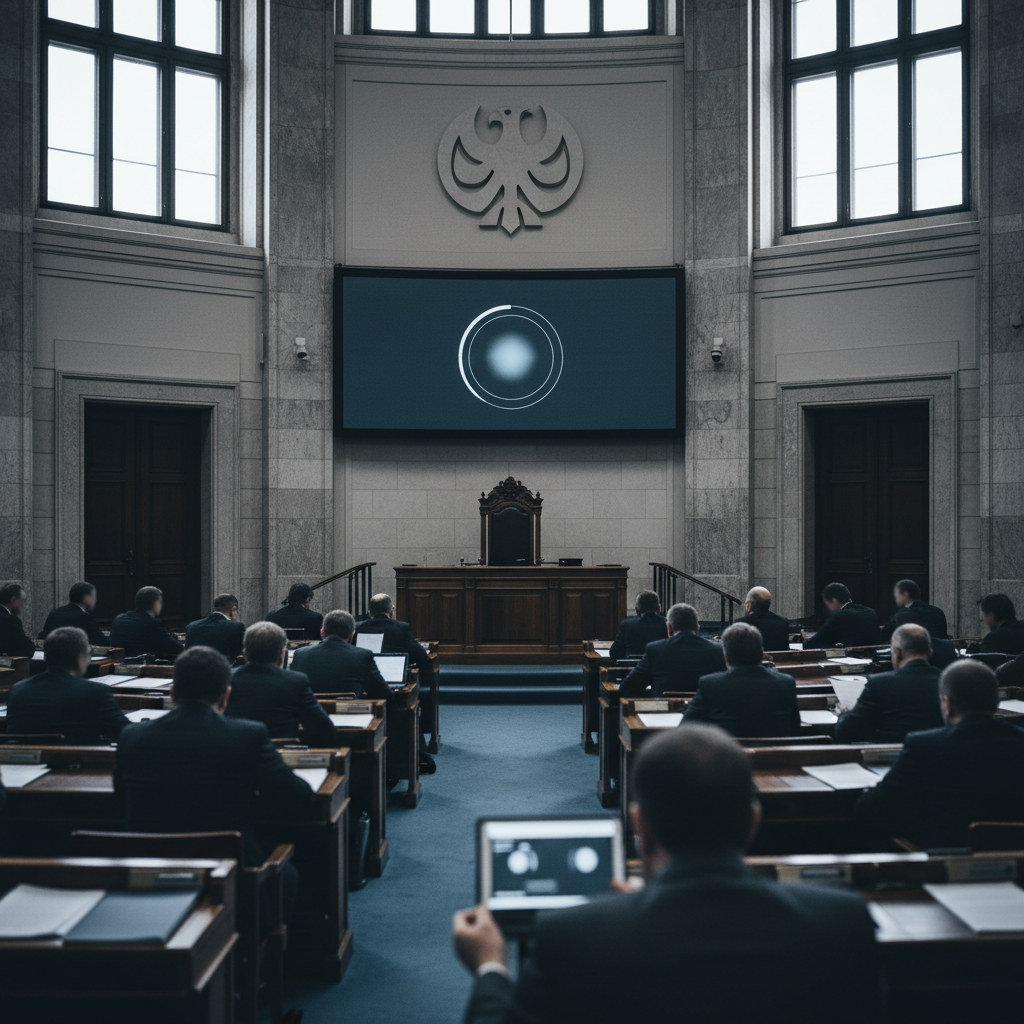 Ungerns parlament röstar för att avsätta presidenten – redaktionell illustration
