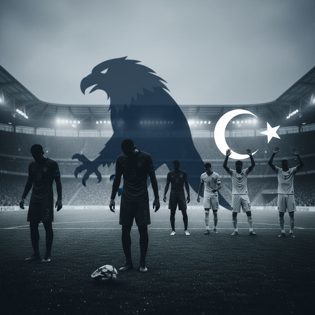 USA förlorade sista gruppspelsmatchen mot Turkiet i VM – redaktionell illustration
