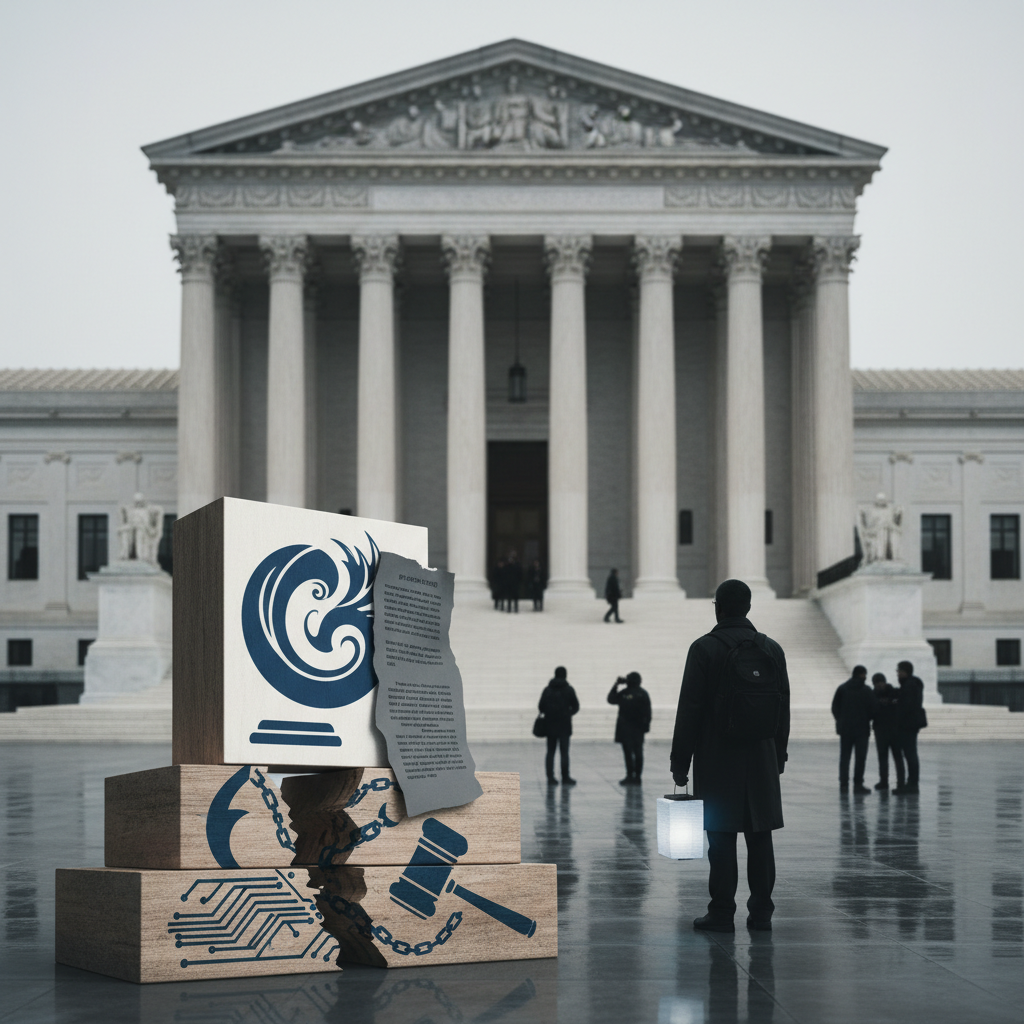 USA:s Högsta domstol friar Cisco i Falun Gong-mål – redaktionell illustration