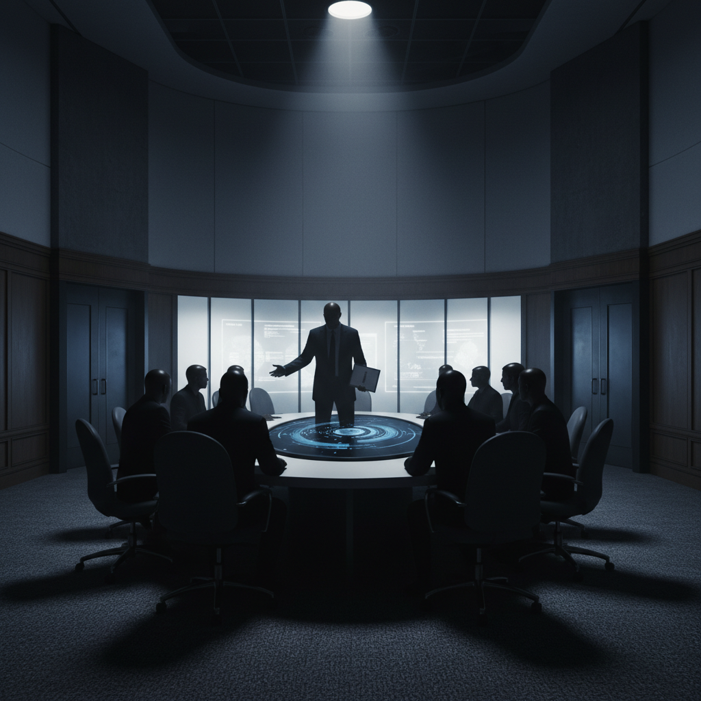 Vance diskuterar "Situation Room"-möten om Epstein-material – redaktionell illustration