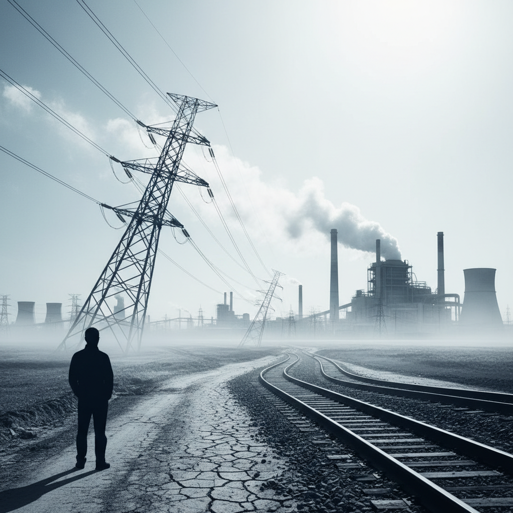 Viktig infrastruktur hotas av extremvärme – redaktionell illustration