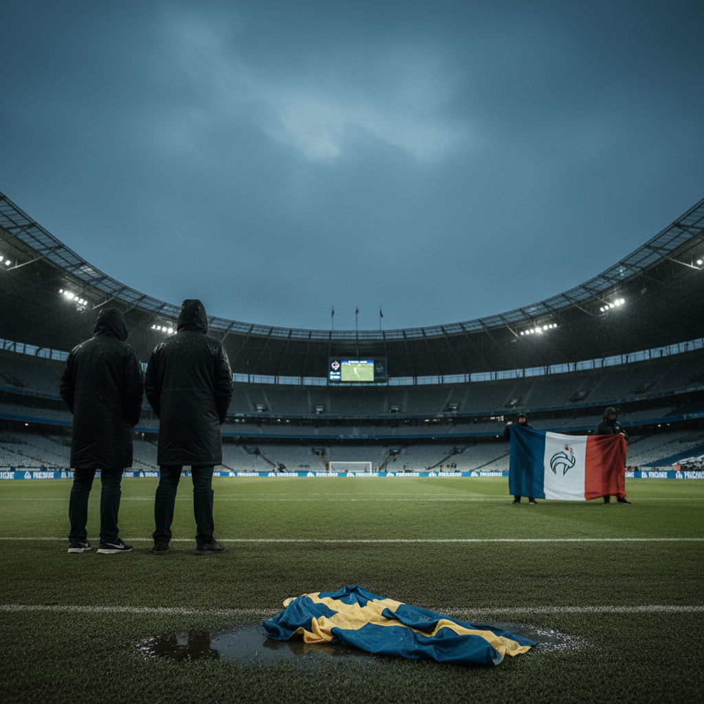 VM över för Sverige efter förlust mot Frankrike – redaktionell illustration