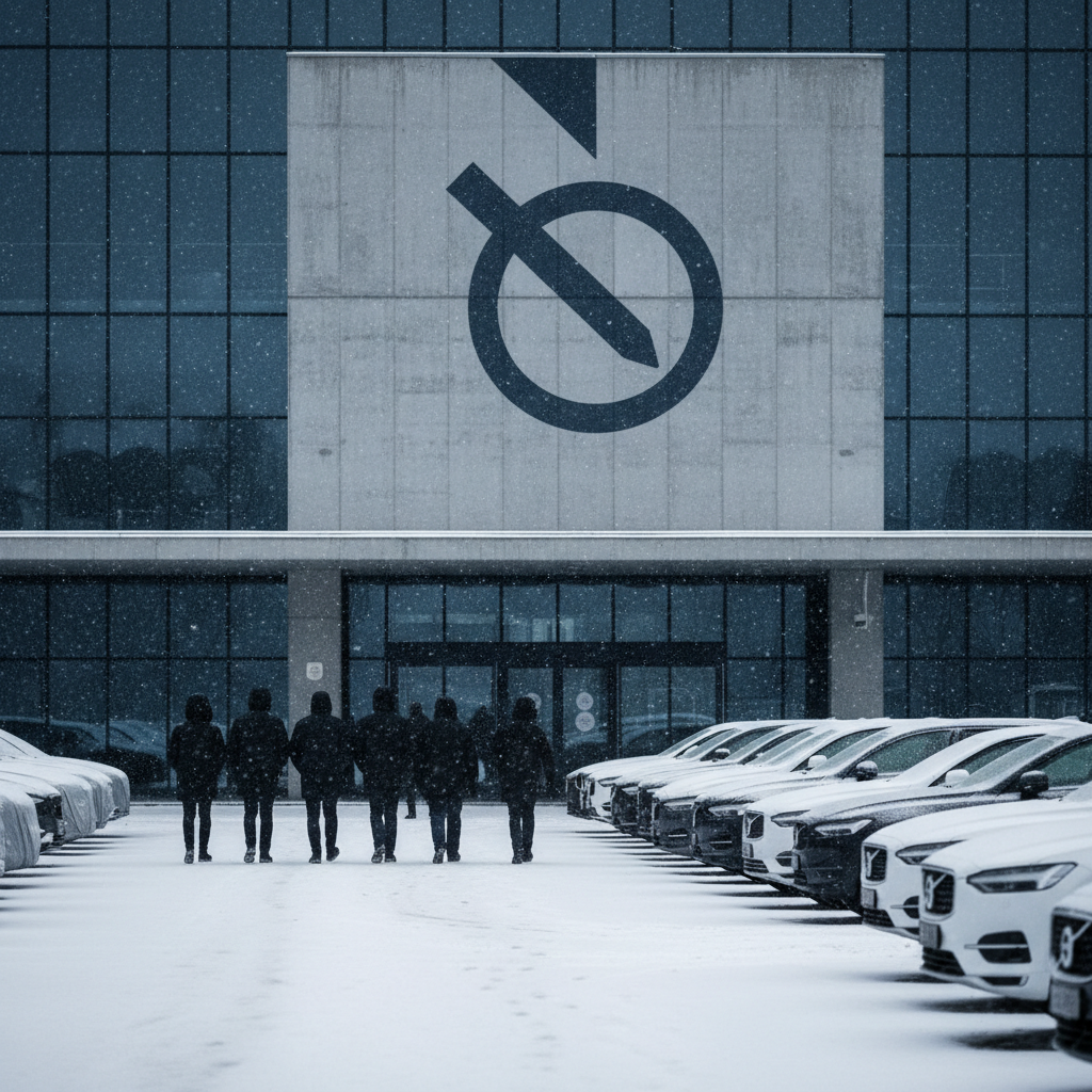 Volvo återkallar 64 000 laddhybrider globalt efter brandrisk – redaktionell illustration
